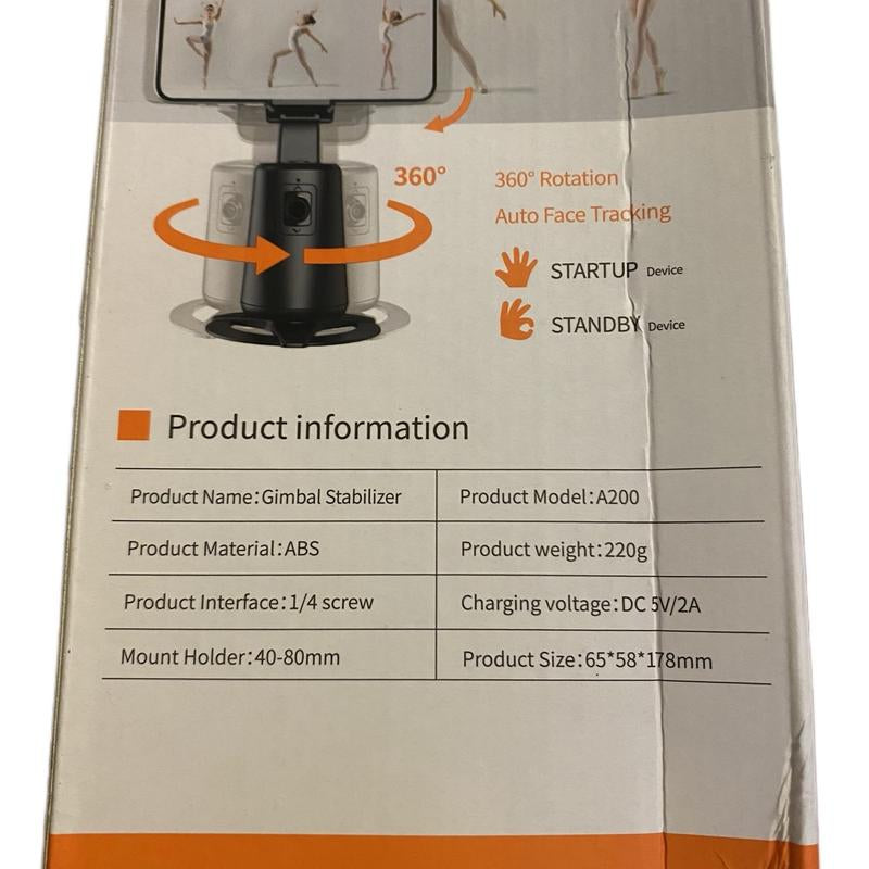 AUTO FACE 360 TRACKING GIMBAL STABILIZER