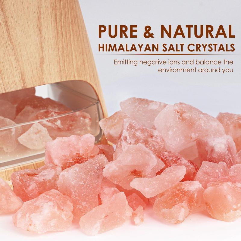 SALKING 2-In-1 Himalayan Salt Lamp Diffuser, Cool Mist Humidifier, Aromatherapy & Himalayan Salt Therapy, 100% Pure Himalayan Salt, Ultrasonic Essential Oil Diffuser with Ambient Glow, 150Ml