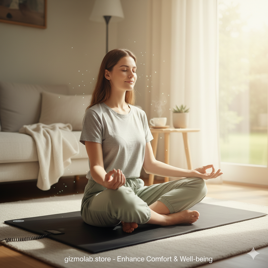 Experience Grounding Bliss: 15Ft Corded Mouse Pad for Enhanced Comfort, Reduced Pain & Stress Relief