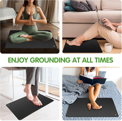 Experience Grounding Bliss: 15Ft Corded Mouse Pad for Enhanced Comfort, Reduced Pain & Stress Relief