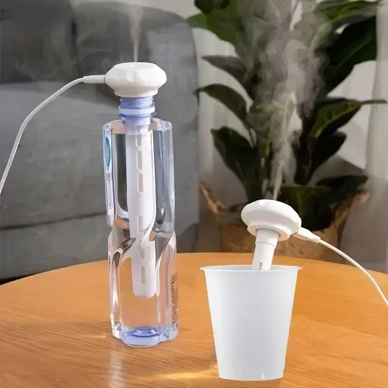 Mini Portable Mist Humidifier No Water Bottle Needed and Adjustable Length Quiet and Convenient Suitable for Office Bedroom Car