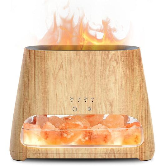 SALKING 2-In-1 Himalayan Salt Lamp Diffuser, Cool Mist Humidifier, Aromatherapy & Himalayan Salt Therapy, 100% Pure Himalayan Salt, Ultrasonic Essential Oil Diffuser with Ambient Glow, 150Ml