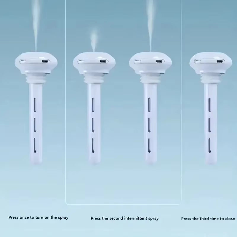 Mini Portable Mist Humidifier No Water Bottle Needed and Adjustable Length Quiet and Convenient Suitable for Office Bedroom Car