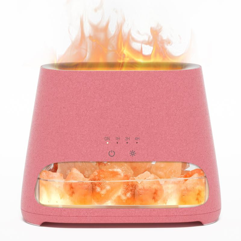SALKING 2-In-1 Himalayan Salt Lamp Diffuser, Cool Mist Humidifier, Aromatherapy & Himalayan Salt Therapy, 100% Pure Himalayan Salt, Ultrasonic Essential Oil Diffuser with Ambient Glow, 150Ml