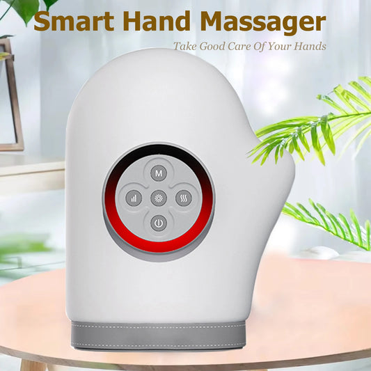 Electric Hand Massager - warm airbag compression for palm finger relaxation