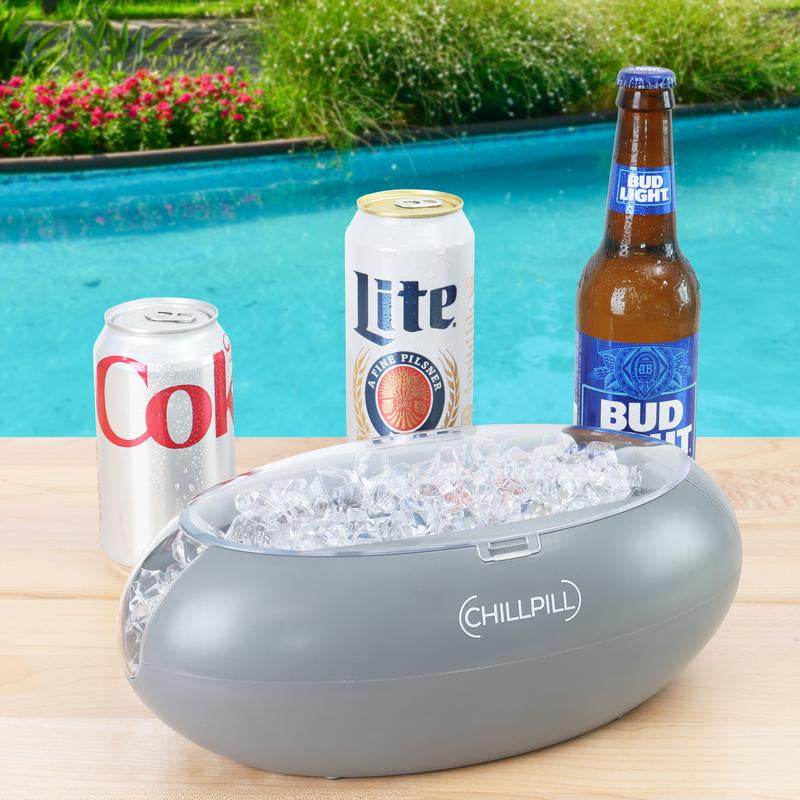 CHILLPILL Instant Beverage Chiller - Universal Can and Bottle Mini Cooler for Rapid Drink Chilling - Portable Can Chiller for Soda & Beer Lovers