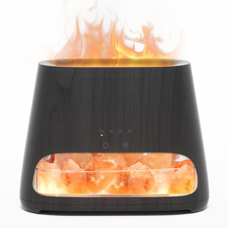 SALKING 2-In-1 Himalayan Salt Lamp Diffuser, Cool Mist Humidifier, Aromatherapy & Himalayan Salt Therapy, 100% Pure Himalayan Salt, Ultrasonic Essential Oil Diffuser with Ambient Glow, 150Ml