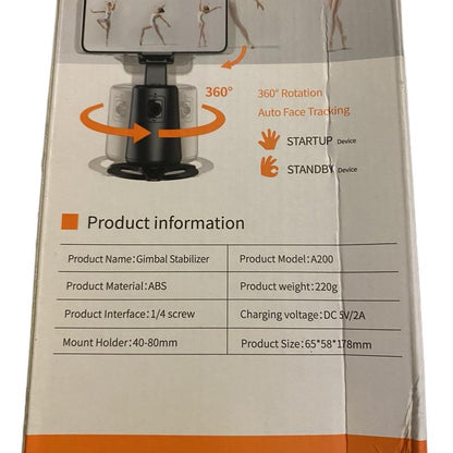 AUTO FACE 360 TRACKING GIMBAL STABILIZER