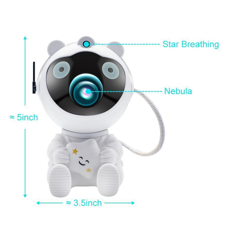 WEDEESUN Astronaut Galaxy Projector with Timer and Remote, LED Nebula Night Lights for Home Living Room Decoration - Novelty Household Fairy Lamp