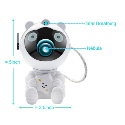 WEDEESUN Astronaut Galaxy Projector with Timer and Remote, LED Nebula Night Lights for Home Living Room Decoration - Novelty Household Fairy Lamp