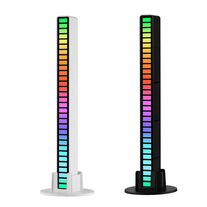 32Led RGB Music Rhythm Light Bar Rechargeable APP Control Rgb Sound Activated Night Light Music Rhythm Light Car Gaming