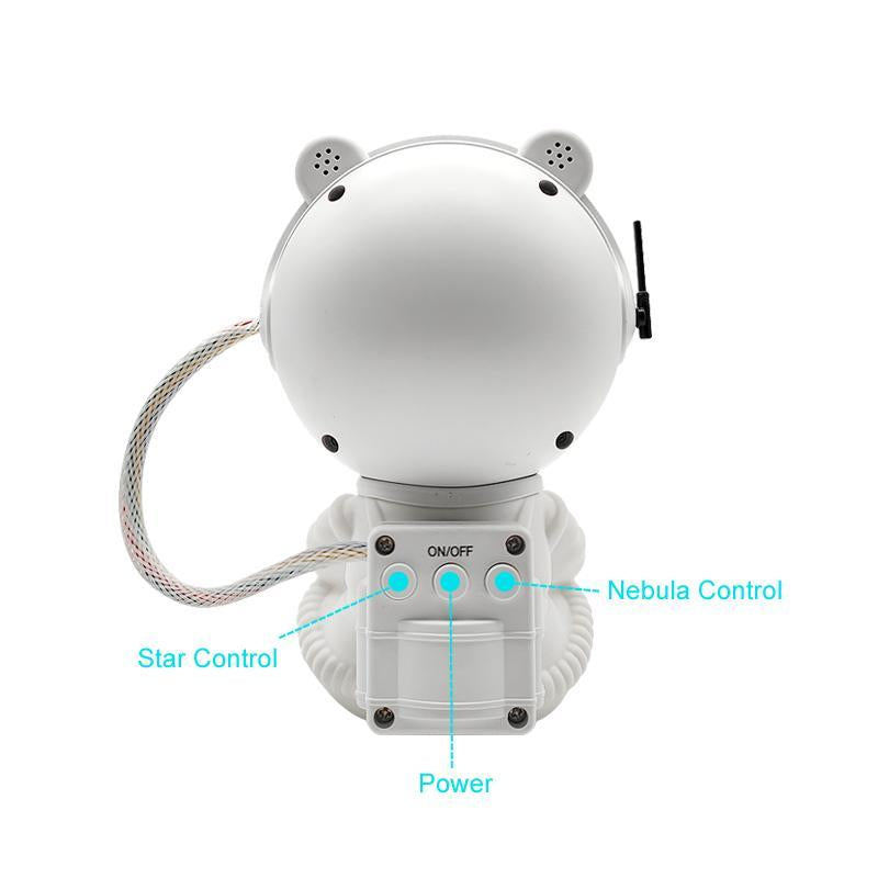 WEDEESUN Astronaut Galaxy Projector with Timer and Remote, LED Nebula Night Lights for Home Living Room Decoration - Novelty Household Fairy Lamp