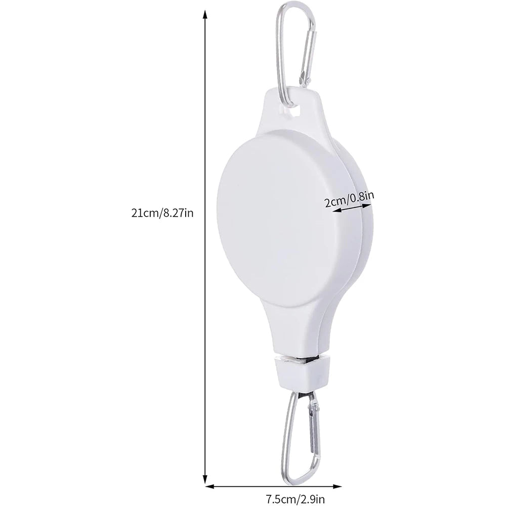 Garden Baskets Pots Hanging Hook Adjustable Lift Plant Pulley Set Retractable Pulley Pull down Hanger Plants Flower Hanger Hook