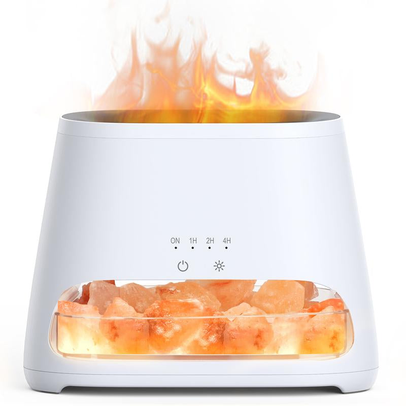 SALKING 2-In-1 Himalayan Salt Lamp Diffuser, Cool Mist Humidifier, Aromatherapy & Himalayan Salt Therapy, 100% Pure Himalayan Salt, Ultrasonic Essential Oil Diffuser with Ambient Glow, 150Ml
