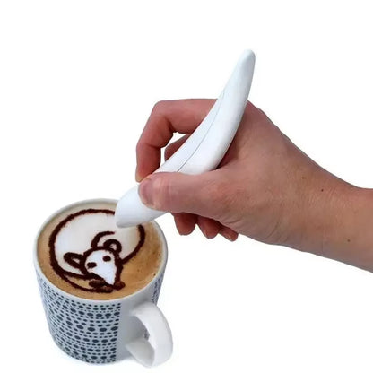 Elevate Your Coffee Experience with the Ultimate Electric Coffee Decoration Pen - Perfect for Latte Art & Cake Design!