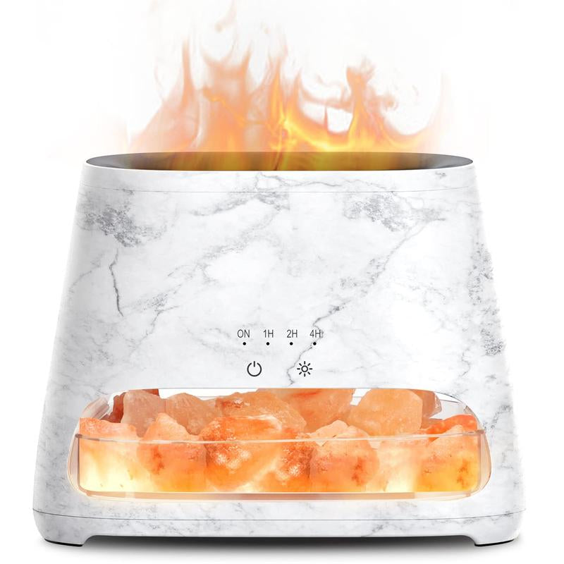 SALKING 2-In-1 Himalayan Salt Lamp Diffuser, Cool Mist Humidifier, Aromatherapy & Himalayan Salt Therapy, 100% Pure Himalayan Salt, Ultrasonic Essential Oil Diffuser with Ambient Glow, 150Ml