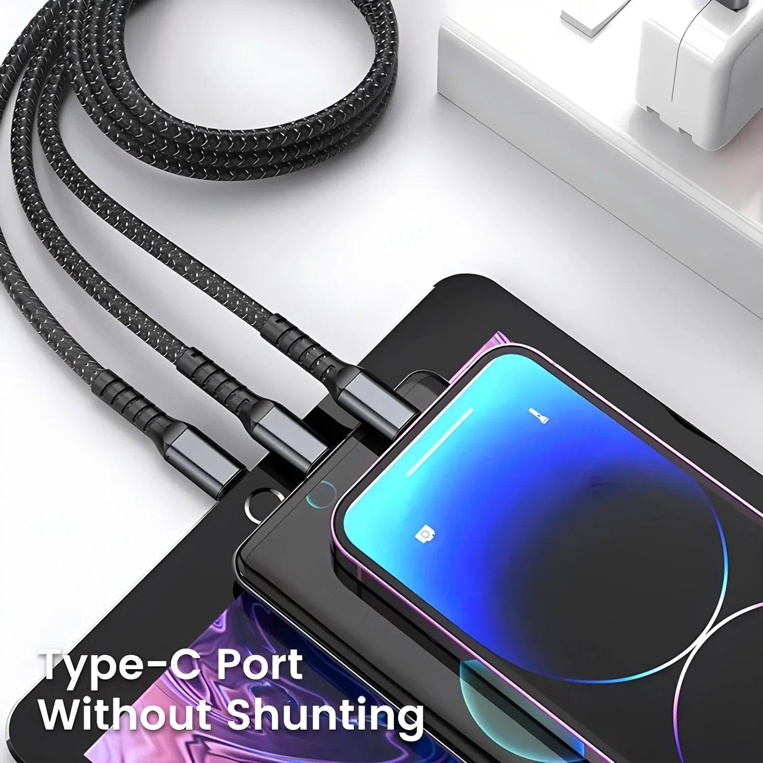 Glow-In-The-Dark Supercharged Magic String: the Premium 3-In-1 Charging Solution for Iphone 15/14/13